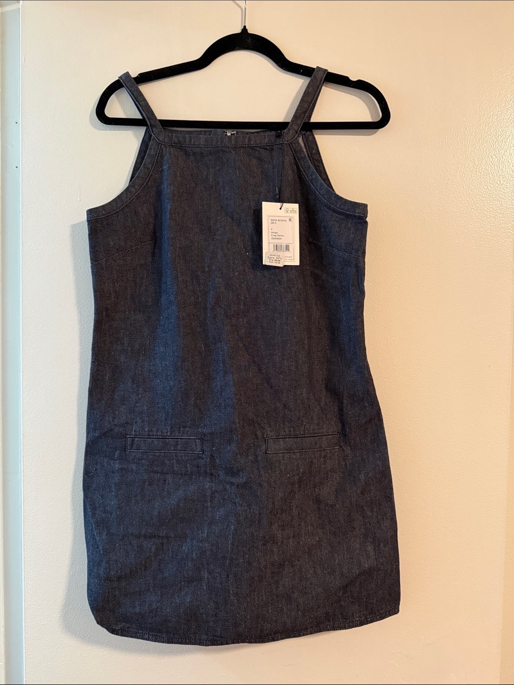 Theory Dark Denim Shift Dress